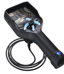 Application of industrial endoscopes for inspection of multi-bend workpieces