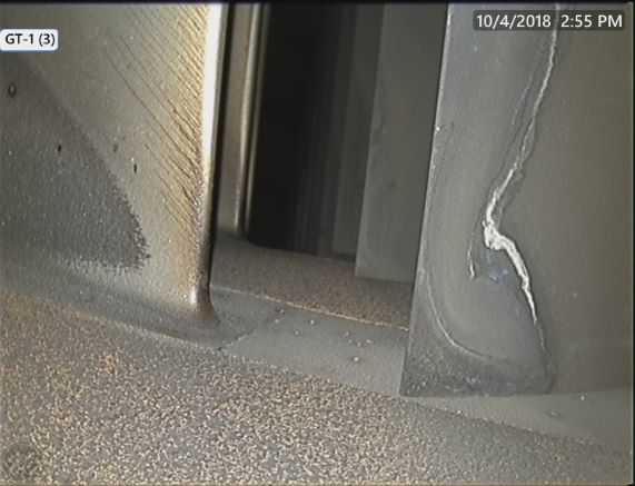 Inspection view captured by a videoscope