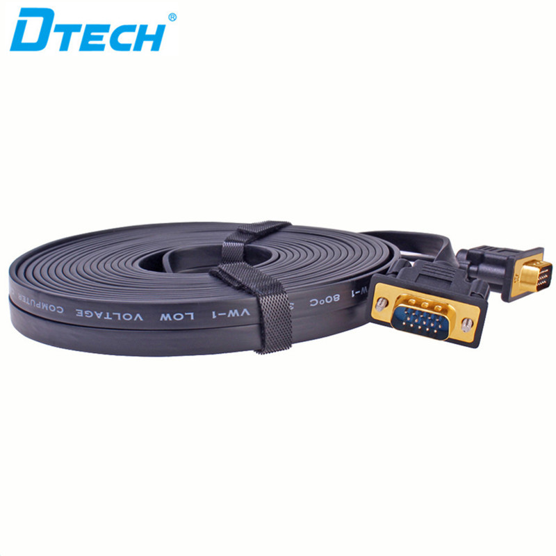 Support 4K @60Hz 3D VGA 3+6 Flat Cable