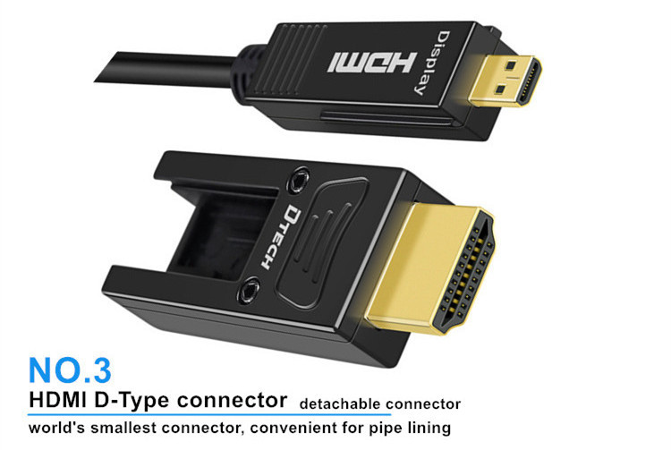 Dtech HDMI fiber cable Type D-A 91m 444