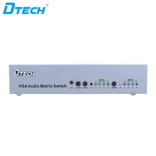 Dtech Switch Splitter Función IR Matriz VGA 4 * 2 1080p