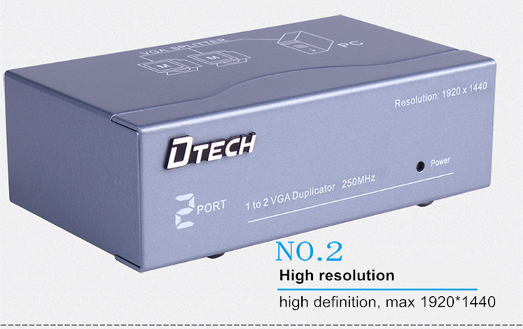 Divisor VGA de 1 a 2 puertos (250MHz)