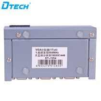Metal Shell 1 input 4 output VGA Splitter 1 to 4 ports(250MHZ)