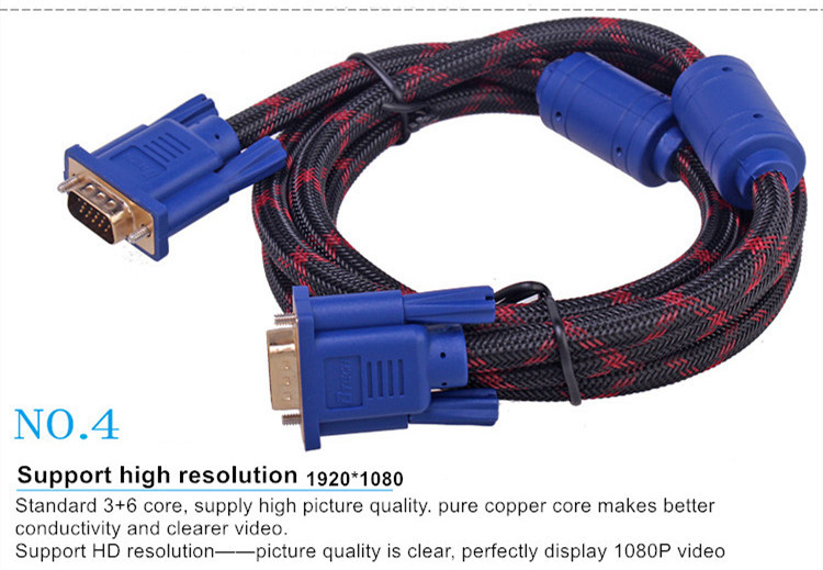 Dtech Gold Plate VGA 3+6 cable