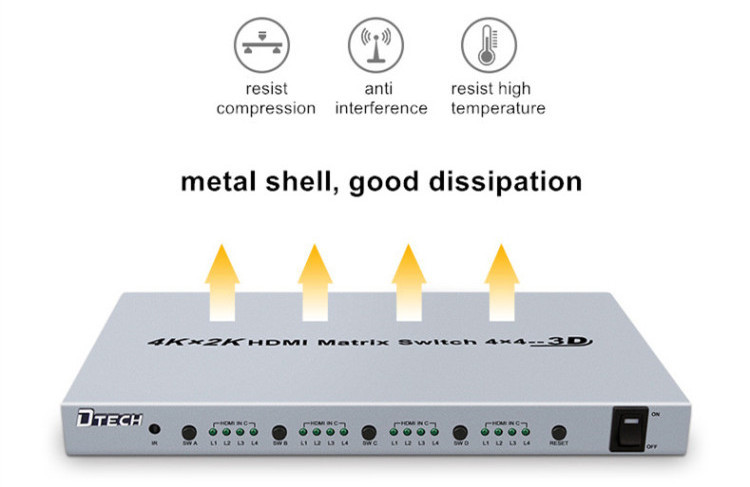 INTERRUPTOR DE MATRIZ HDMI 4K * 2K 4 * 4