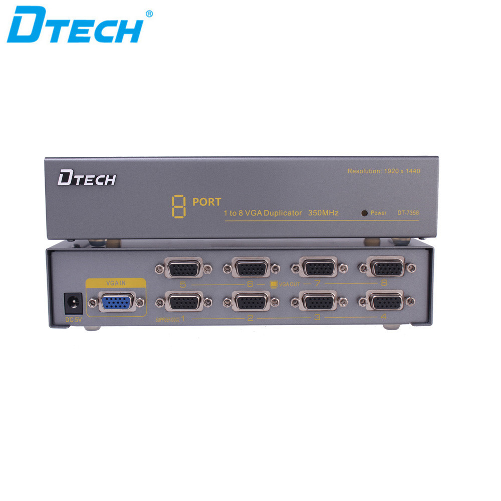 VGA Splitter 1 to 8 ports(350MHz)