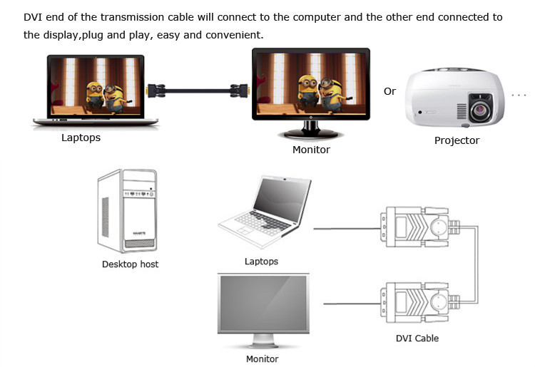 Cable Dtech DVI 18 + 1