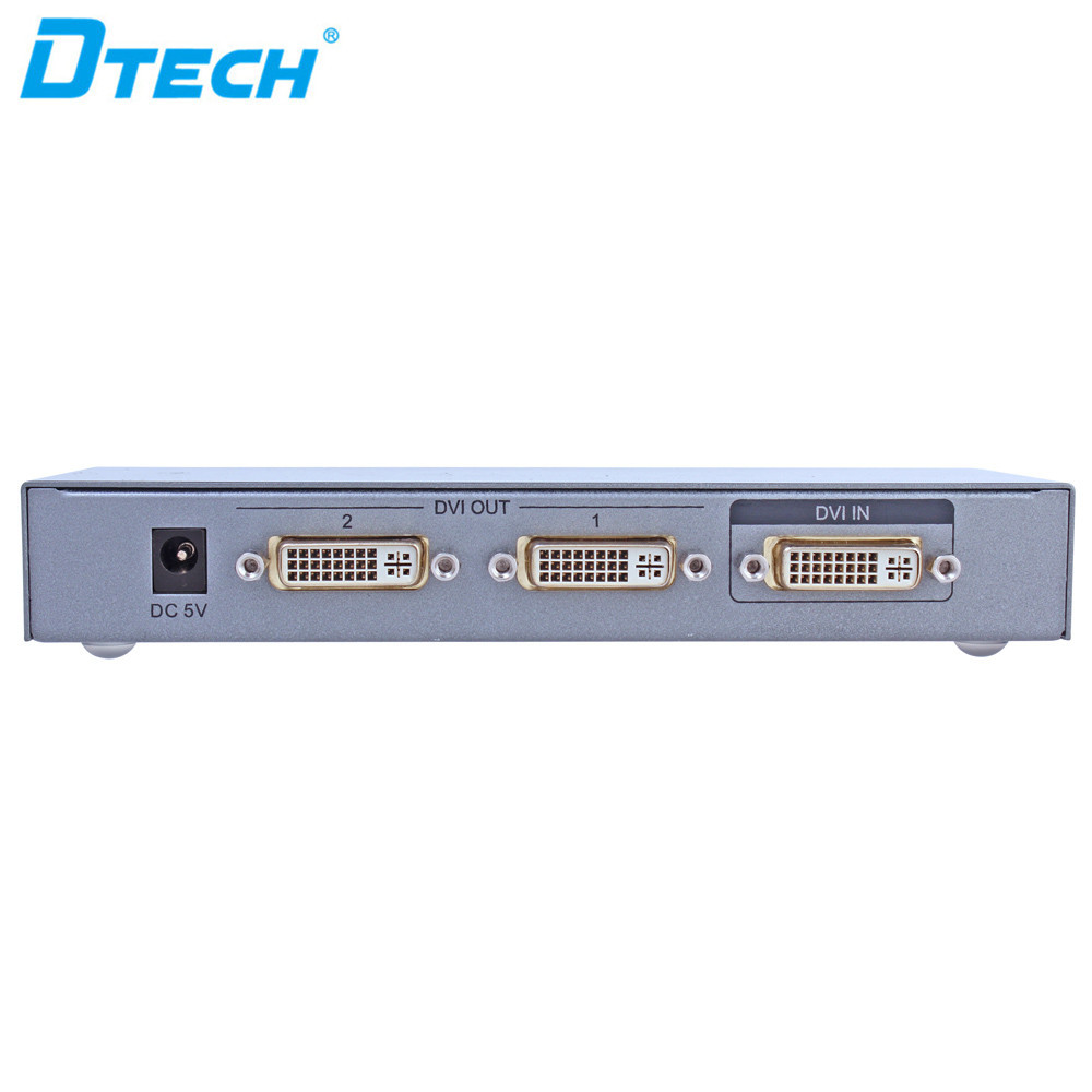 Power Supply DC 5V DVI Splitter 1 Input 2 Output