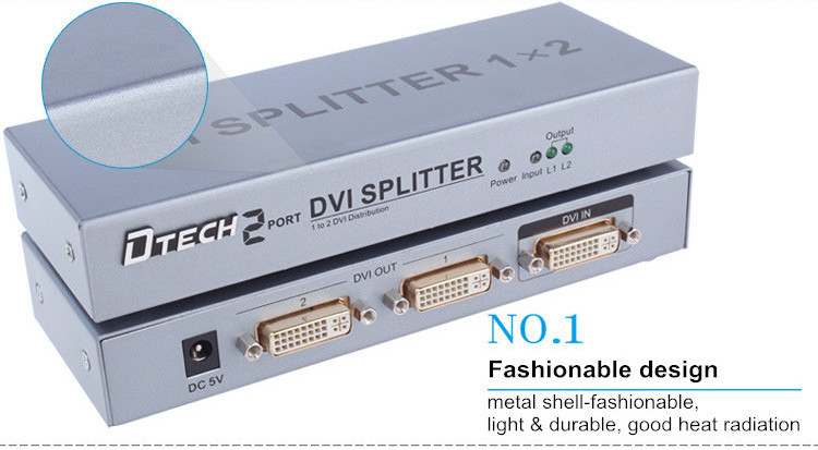 DVI Splitter 1 to 2 ports