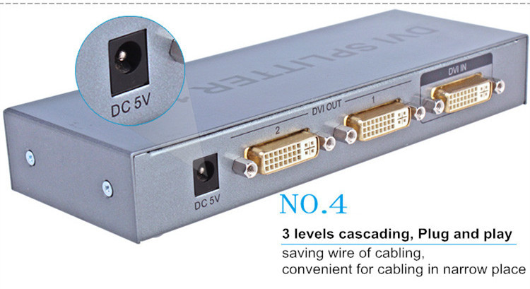 DVI Splitter 1 to 2 ports