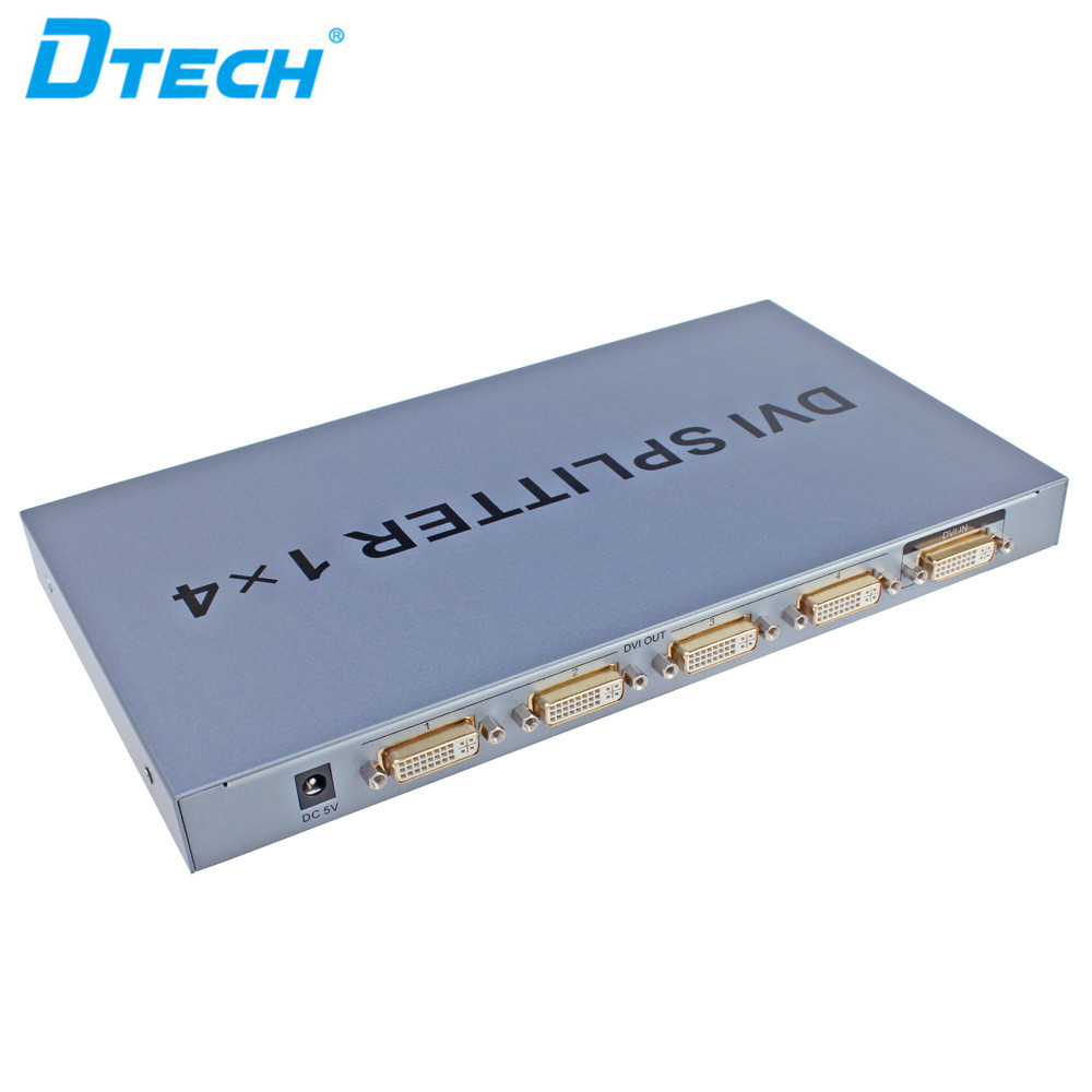 Dtech 1920x1080@60Hz 1 to 4 Ports DVI Splitter