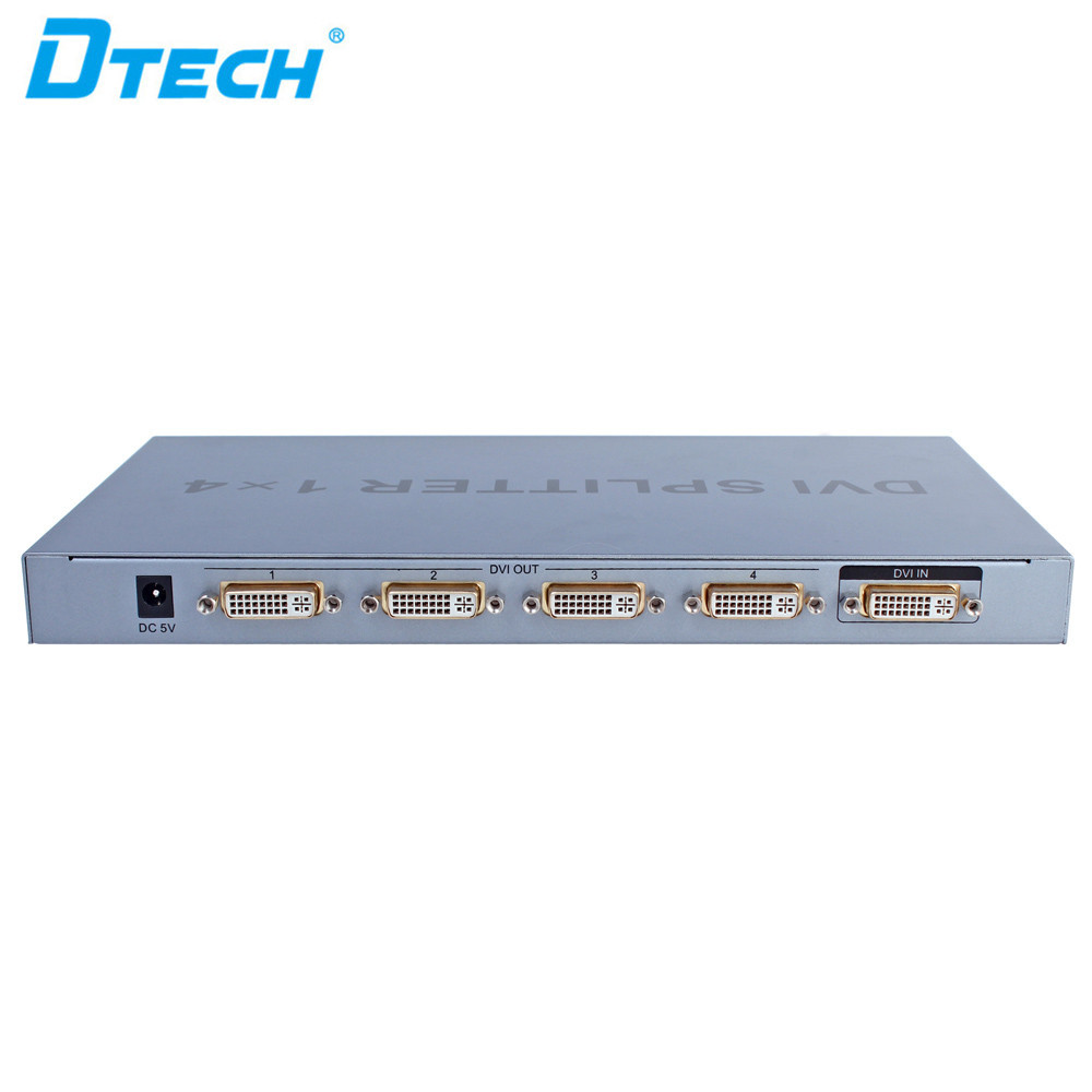 Dtech 1920x1080@60Hz 1 to 4 Ports DVI Splitter