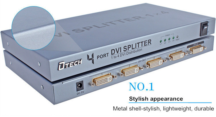 DVI Splitter 1 to 4 ports