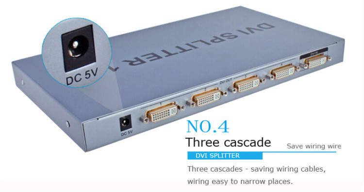 DVI Splitter 1 to 4 ports