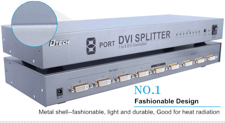 DVI Splitter 1 to 8 ports