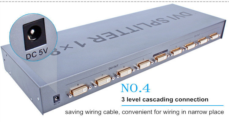 DVI Splitter 1 to 8 ports