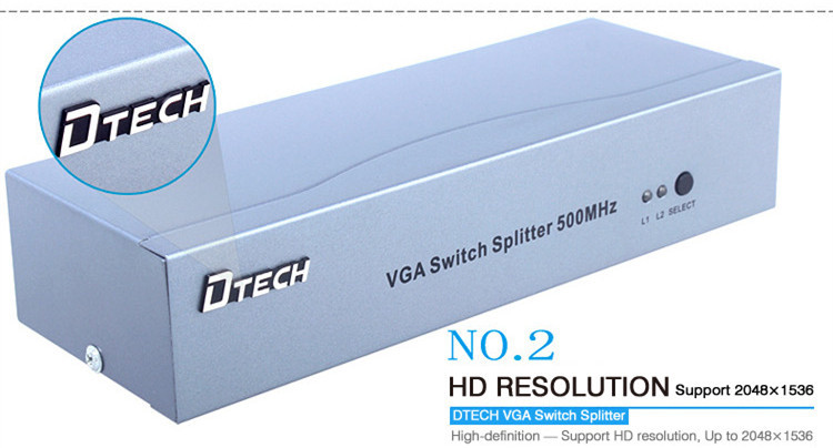 VGA Switch Splitter 2*4(500MHZ)