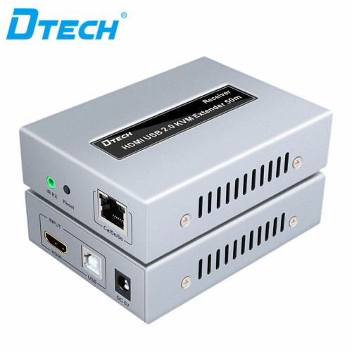 DT-7054 High Quality HDMI USB2.0 KVM Extender 50m with IR