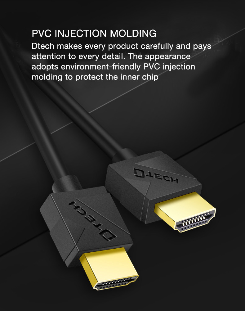 Dtech HDMI 2.0 copper silm  19+1 Cable