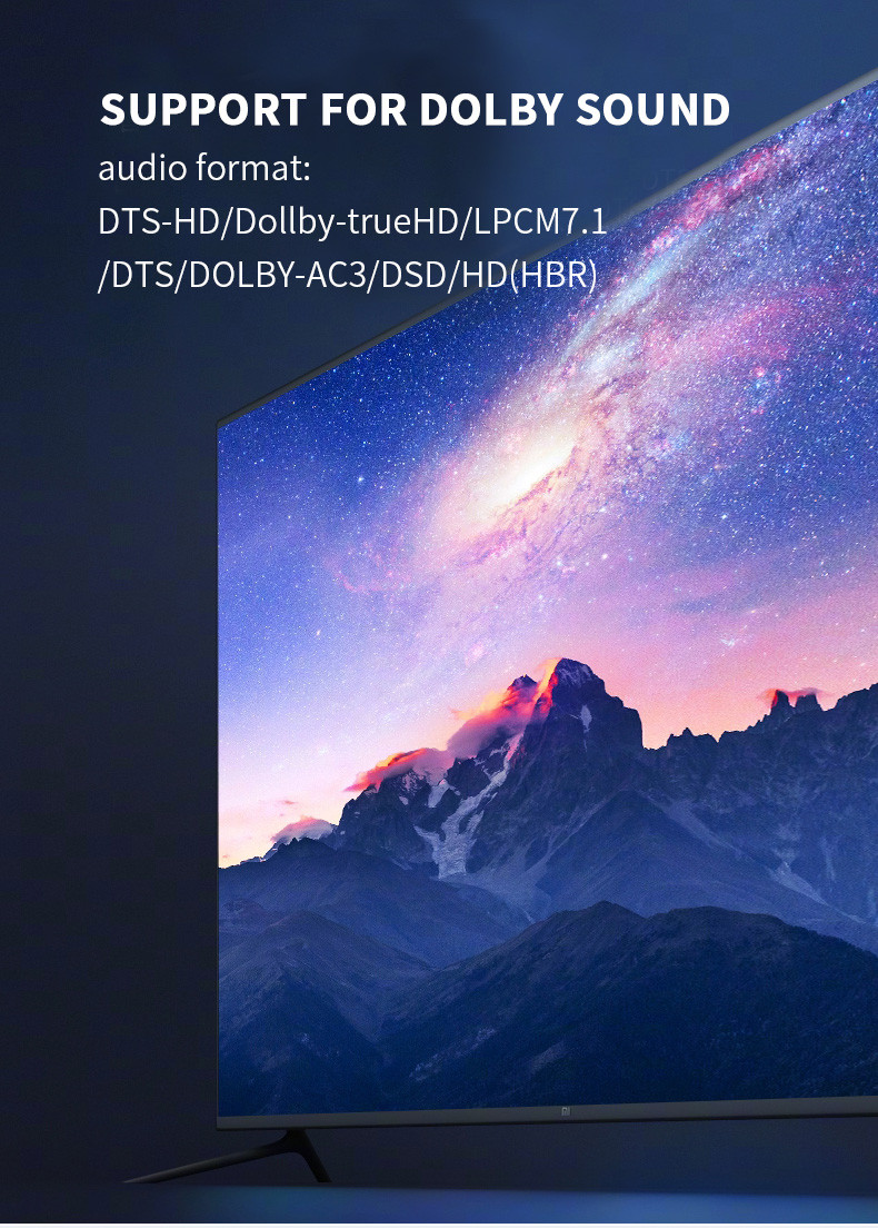 Dtech DT-7144A HD 3D 4K@30hz 4 ports HDMI Splitter 1X4