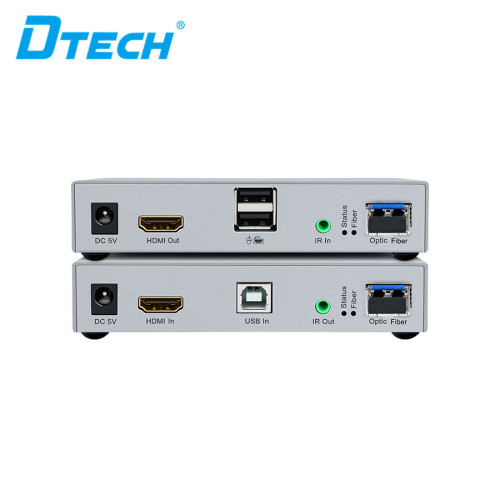 DT-7059  Factory Price OEM ODM KVM RX TX HDMI over fiber extender over fiber 20km