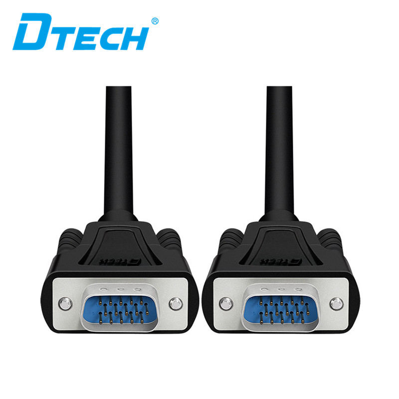 Dtech VGA 3+6  M/M HD CABLE （BLACK）