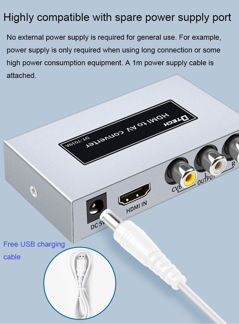 HDMI to AV RCA Converter