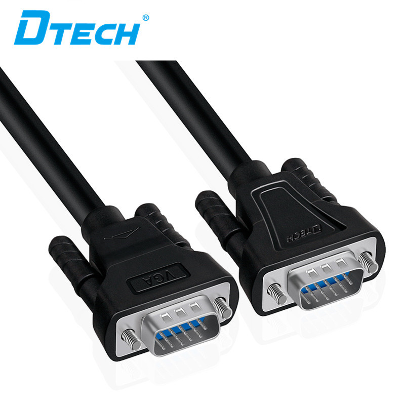 KABEL HD Dtech VGA 3 + 6 M / M （HITAM）