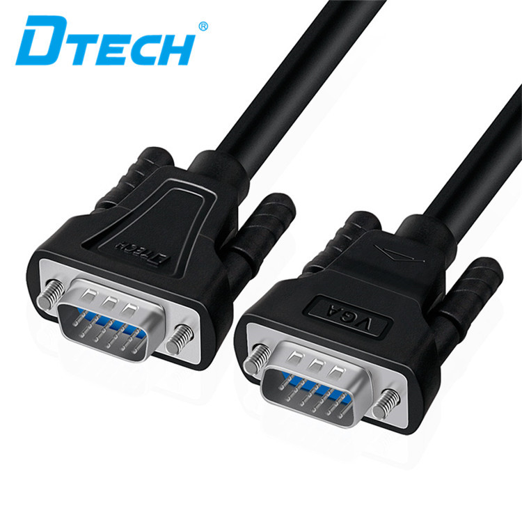 KABEL HD Dtech VGA 3 + 6 M / M （HITAM）