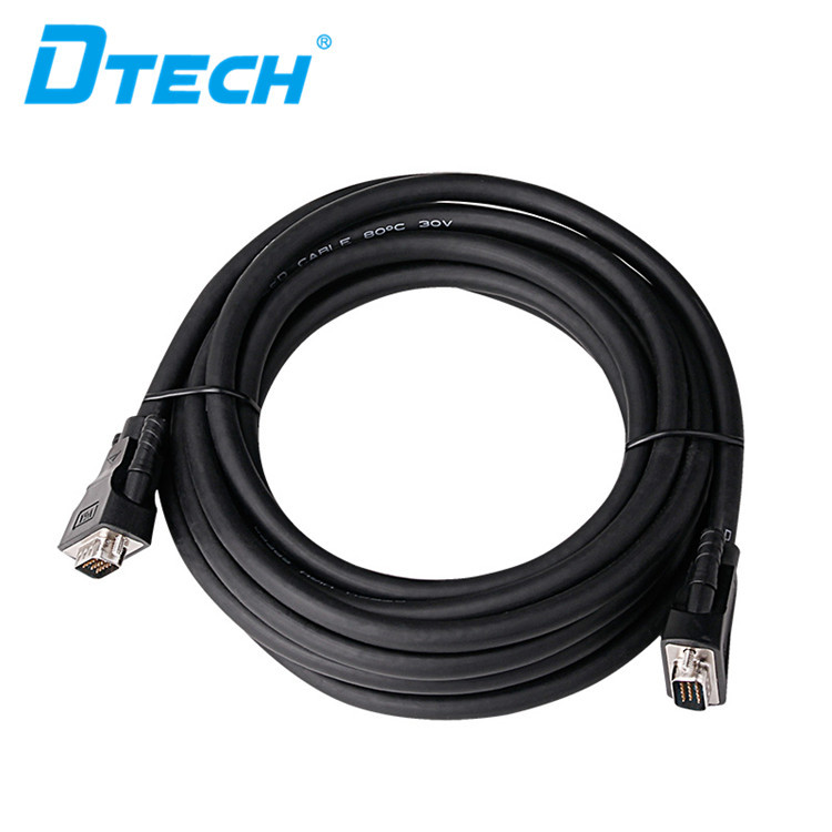 Dtech VGA 3 + 6 M / M HD CABLE (NEGRO)