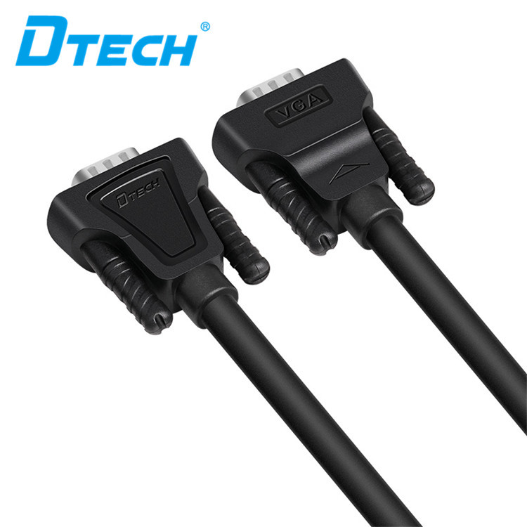 Dtech VGA 3+6  M/M HD CABLE （BLACK）