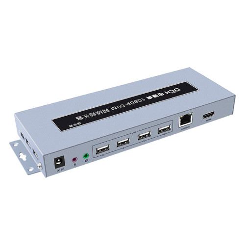 DT-7055 CAT5e / 6e كابل إيثرنت 1920x1080 60 هرتز 100 متر HDMI USB2.0 KVM موسع