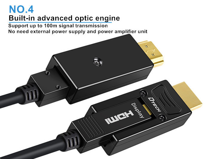 Dtech Support 4K Type D-A 91m 444 HDMI Fiber Cable