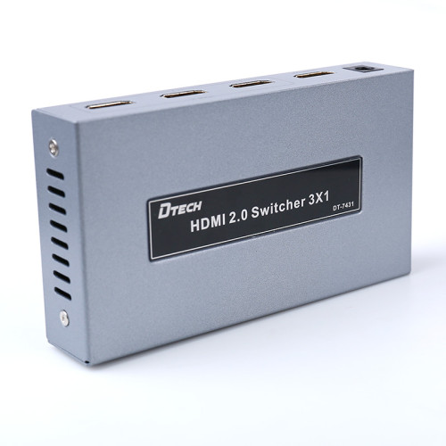 DTECH DT-7431 4K@60HZ IR remote control HDMI SWITCH 3x1