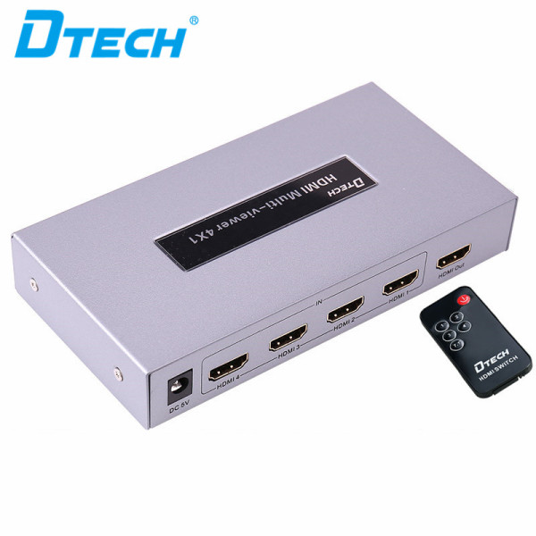 DTECH DT-7056A HDMI Switch 4X1 Quad Multi-viewer