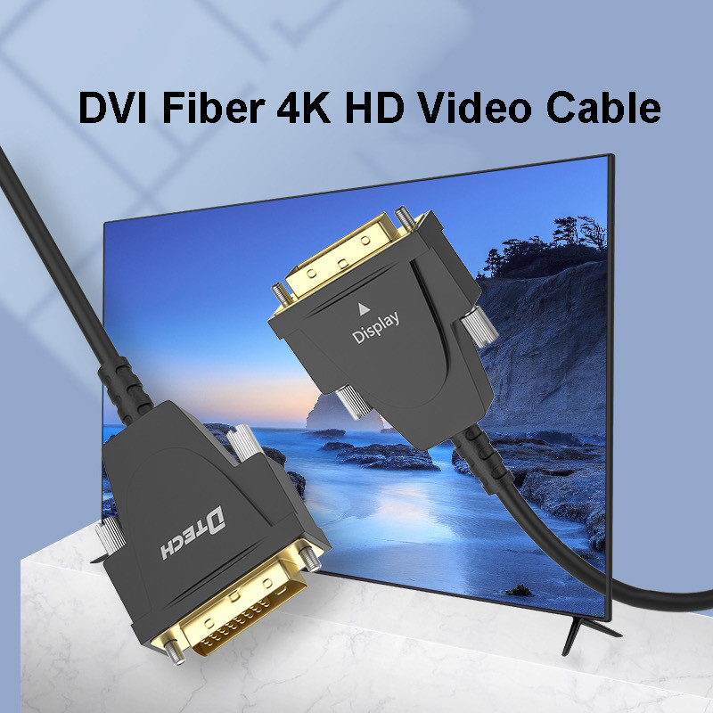 dtech new arrival dvi fiber cable