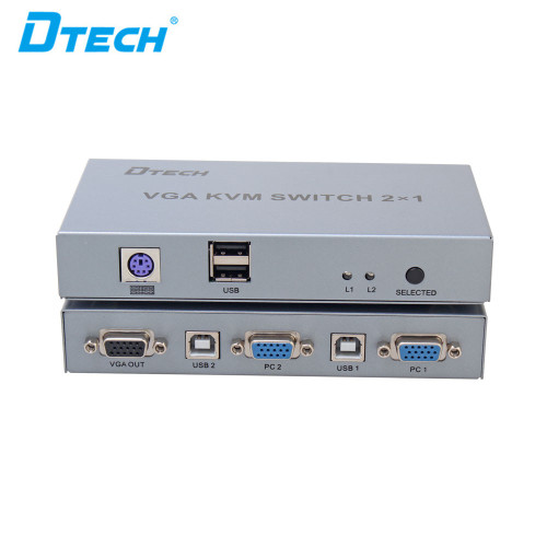 DTECH DT-7016  1920 x 1440 VGA KVM Switch 2*1 Keyboard and mouse remote