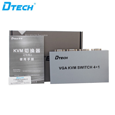 DTECH DT-7017 1920 x 1440 250MHZ VGA KVM Switch 4*1