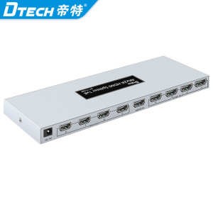 DT-7148B HD 3D 4K@30hz 8 ports HDMI Splitter 1X8