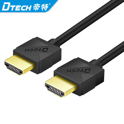 Produk Baru Dtech TV DVD 4K Tembaga Murni 0,5m Kabel HDMI Mini Port Layar Mikro Kabel HDMI ke Kabel HDMI