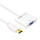 Dtech HDMI TO VGA Cable 1080P Monitor TV PC Audio Video White HDMI Cable Converter vga to hdmi cable