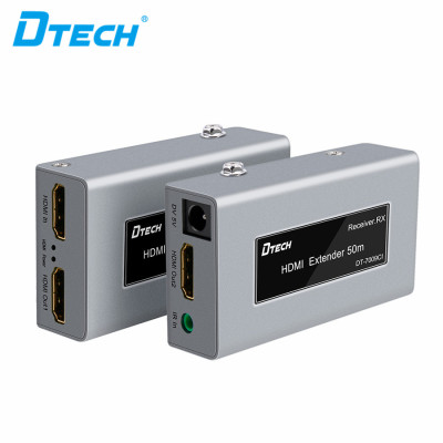 Dtech Professional Audio Video Extender Hdmi 50M Cat5e Cat6 Transmitter Receiver TX RX 4k Hdmi Extender