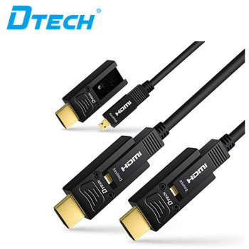 High Speed DTECH Fiber Optic HDMI Cable 20m Ultra HD 4K 60Hz 444 Subsampling 18Gbps Standard Hdmi Connetor Fiber Cable