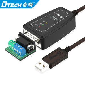 Dtech Plug and Play 0.5M 1.5M Serial Converter Cables Adapter USB 2.0 to RS422 RS485 Serial Cable