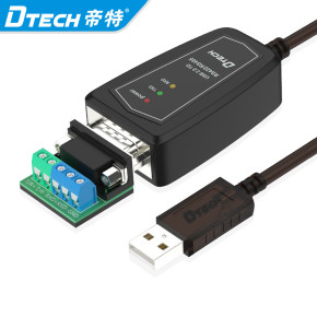 Dtech Plug and Play 0.5M 1.5M Serial Converter Cables Adapter USB 2.0 to RS422 RS485 Serial Cable