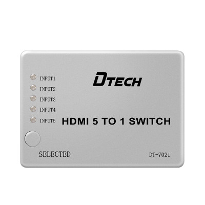 Dtech Switch HDMI Switcher 5x1 CCTV 1080p HDCP 4K HDMI Switch