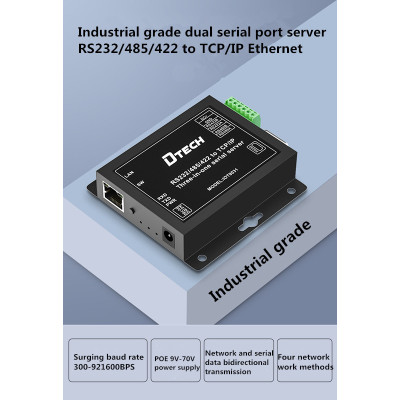 RS232/422/485 to TCP_IP three-in-one serial server