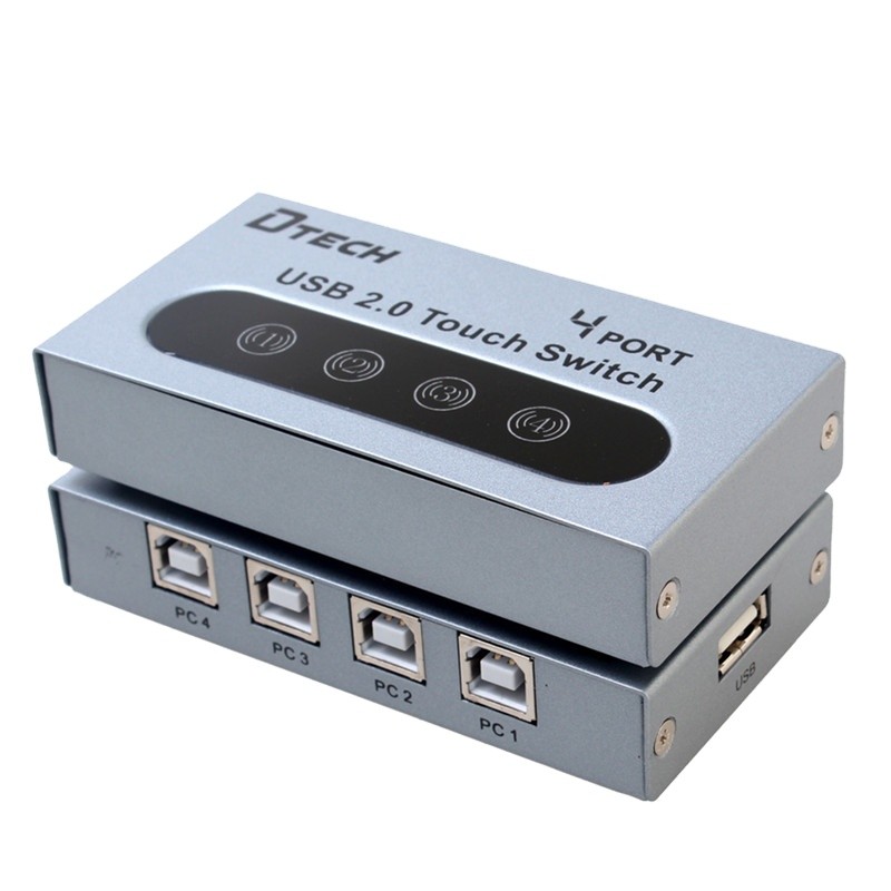 4port USB 2.0 cable audio video touch switcher