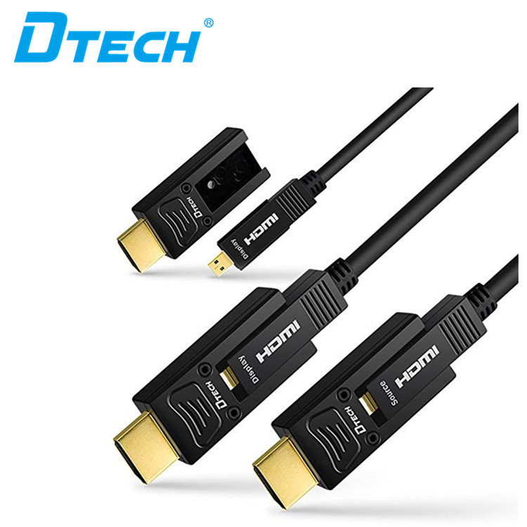 DTECH high quality HDCP 2.2 AOC HDMI 2.0V active optical fiber cable