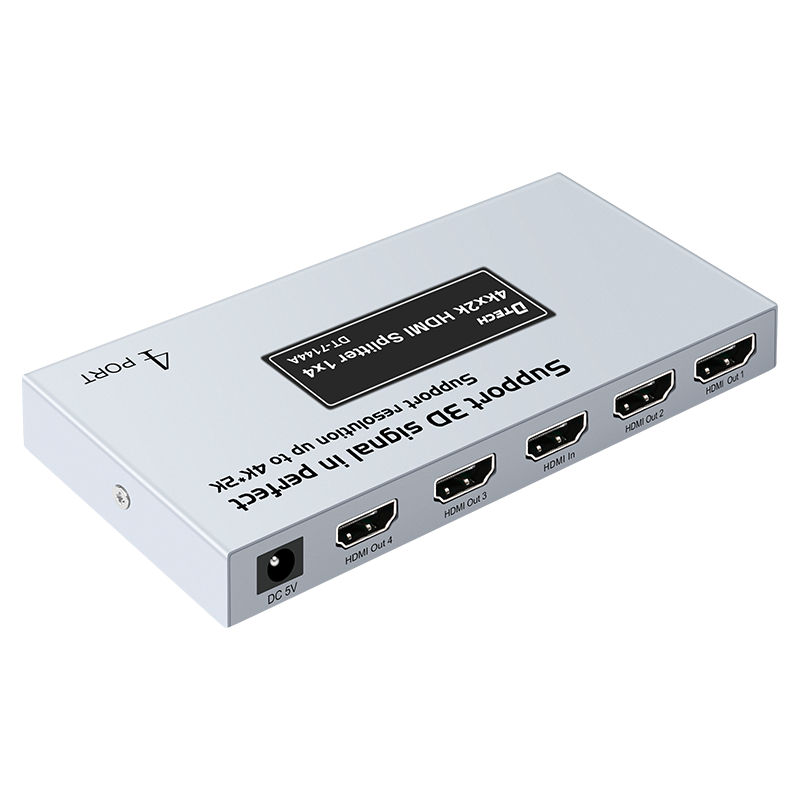 Dtech 4K V1.4 1 Input 4 Output HDMI Splitter 1X4